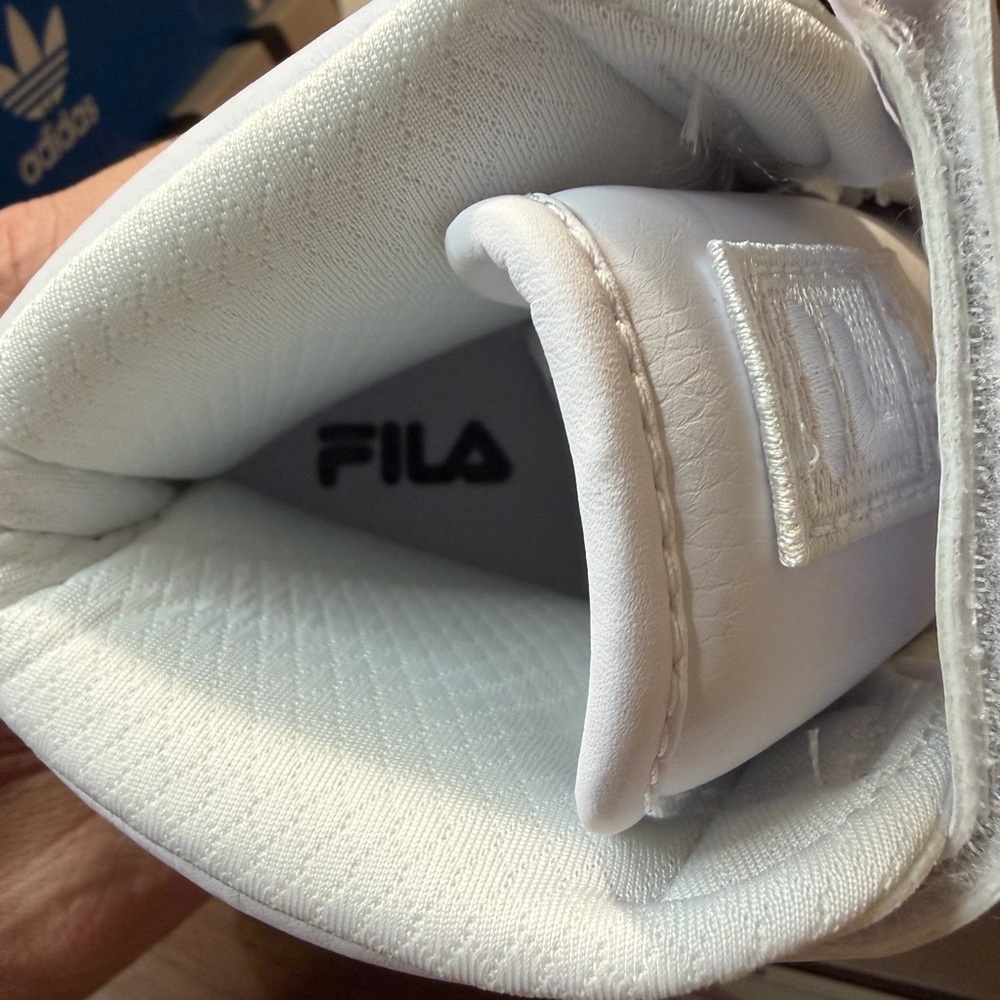 New in Box Fila Vulc 13 Women's White High-Top Leather Sneakers Size 6.5 - Picture 7 of 10